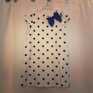 Girls Janie and Jack polka dot dress.